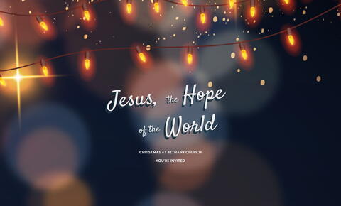 Jesus, the hope of the world