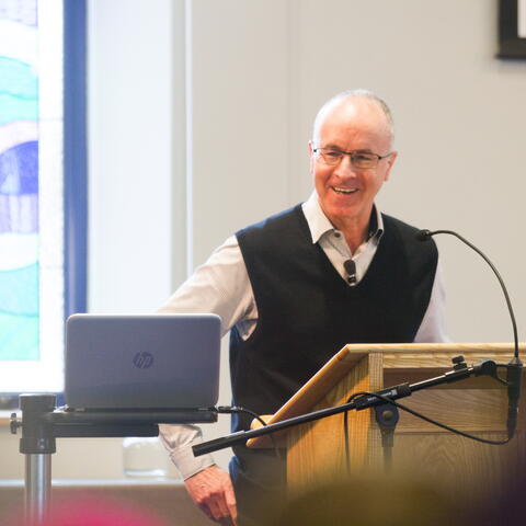 Man speaking in church